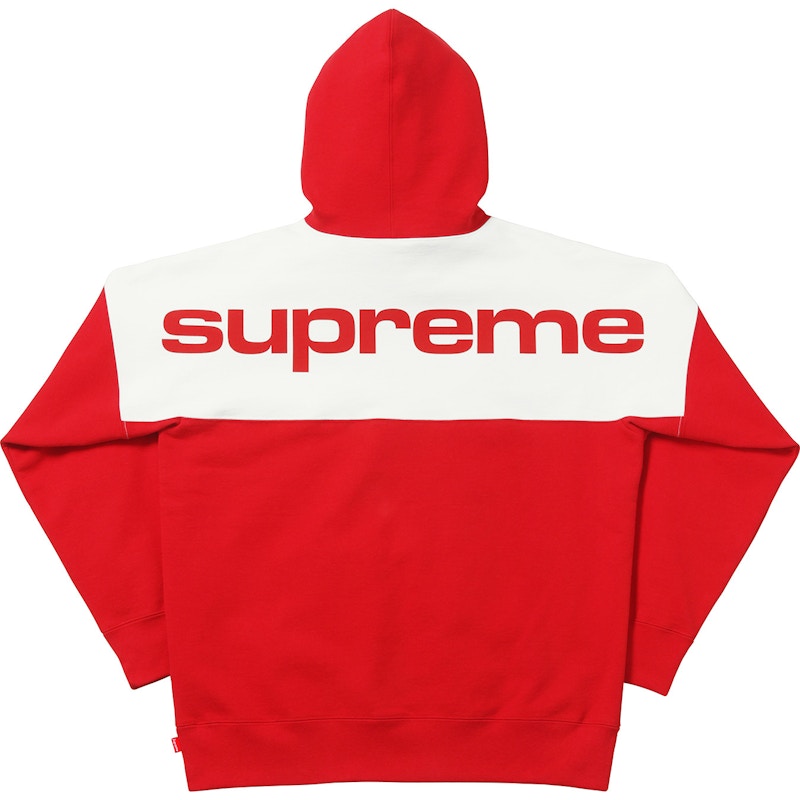 Lサイズ supreme blocked hooded sweatshirt