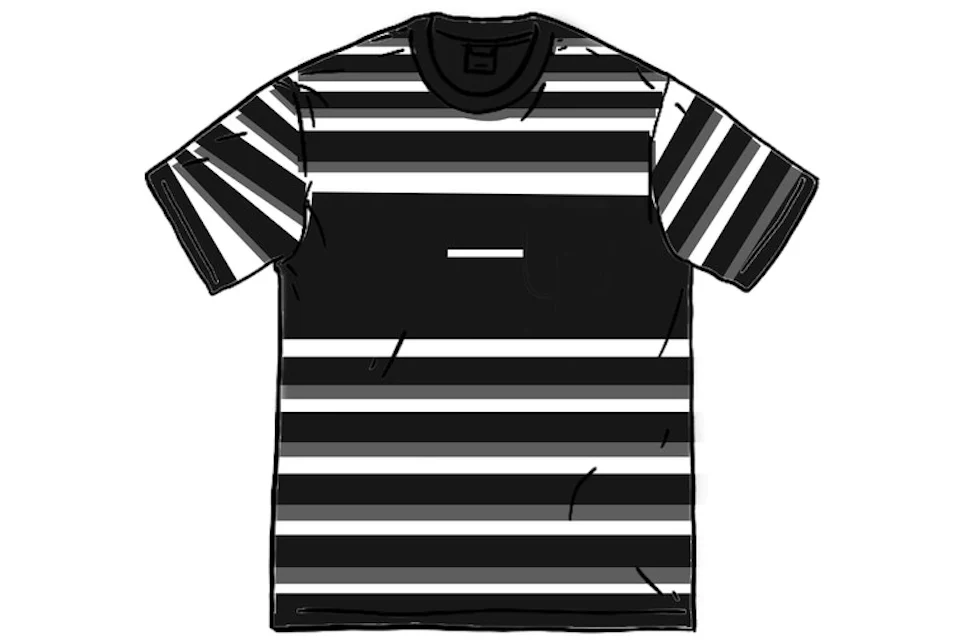 Supreme Blocked Stripe S/S Top Black