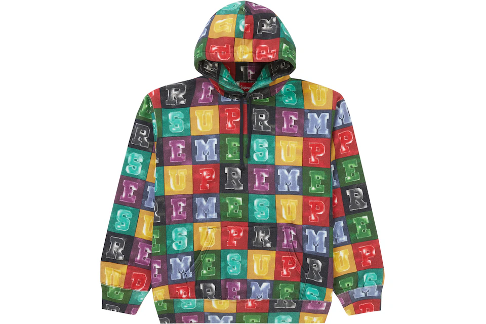 Supreme Blocks Hooded Sweatshirt Multicolor