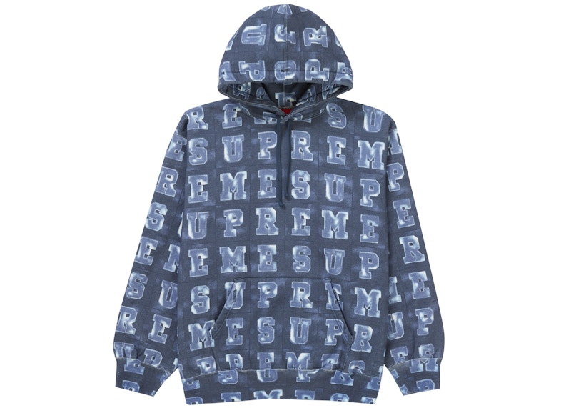 Supreme Blocks Hooded Sweatshirt Navy - FW20 Men's - US