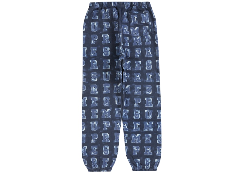 Supreme Blocks Sweatpant Navy Men's - FW20 - US