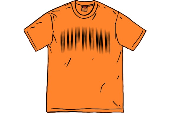 Supreme Blurred Arc S/S Top Orange