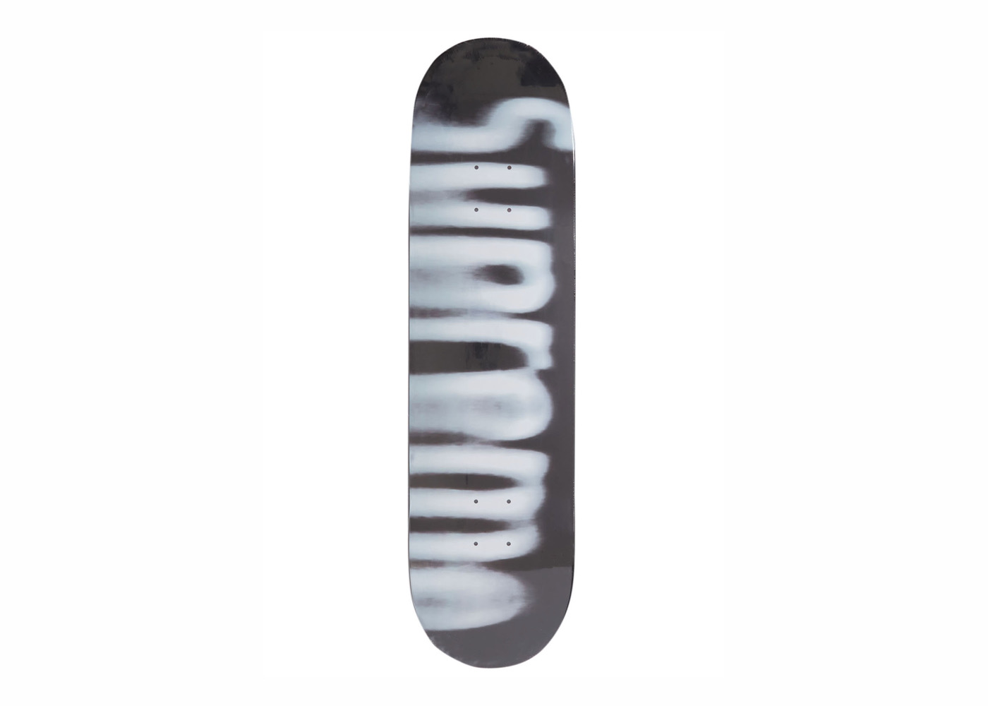 Supreme Distorted Logo Skateboard Black - スケートボード