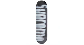 Supreme Blurred Logo Skateboard Deck Black