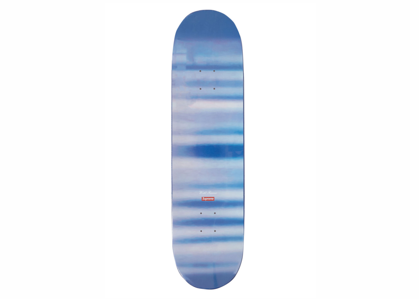 Supreme Blurred Logo Skateboard Deck Blue - FW23 - US