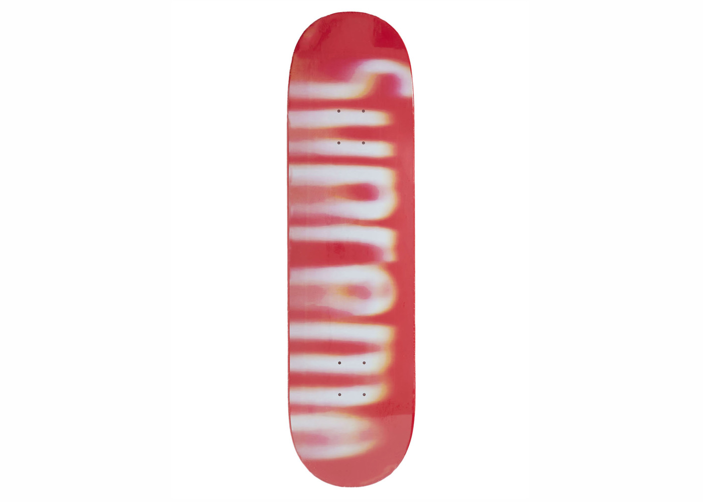 Supreme Blurred Logo Skateboard Deck Red - FW23 - JP