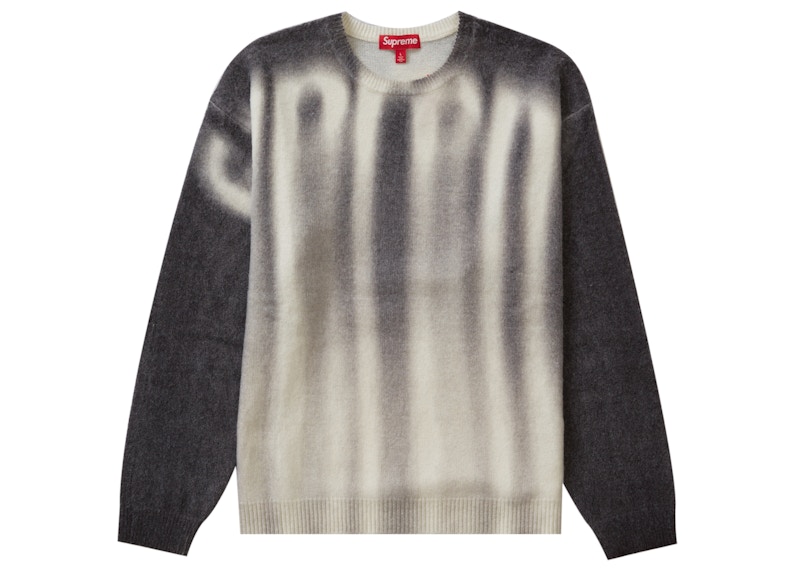 Supreme Blurred Logo Sweater Black Men's - FW23 - US