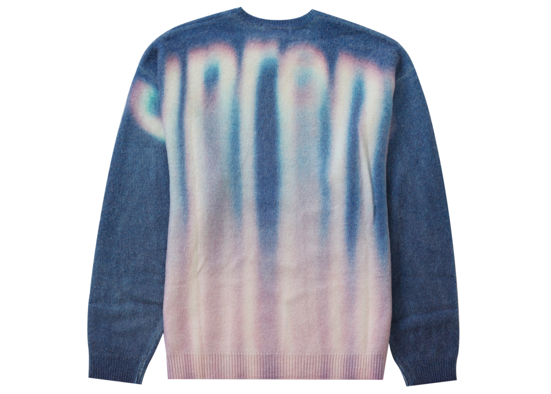 Supreme Blurred Logo Sweater Blue