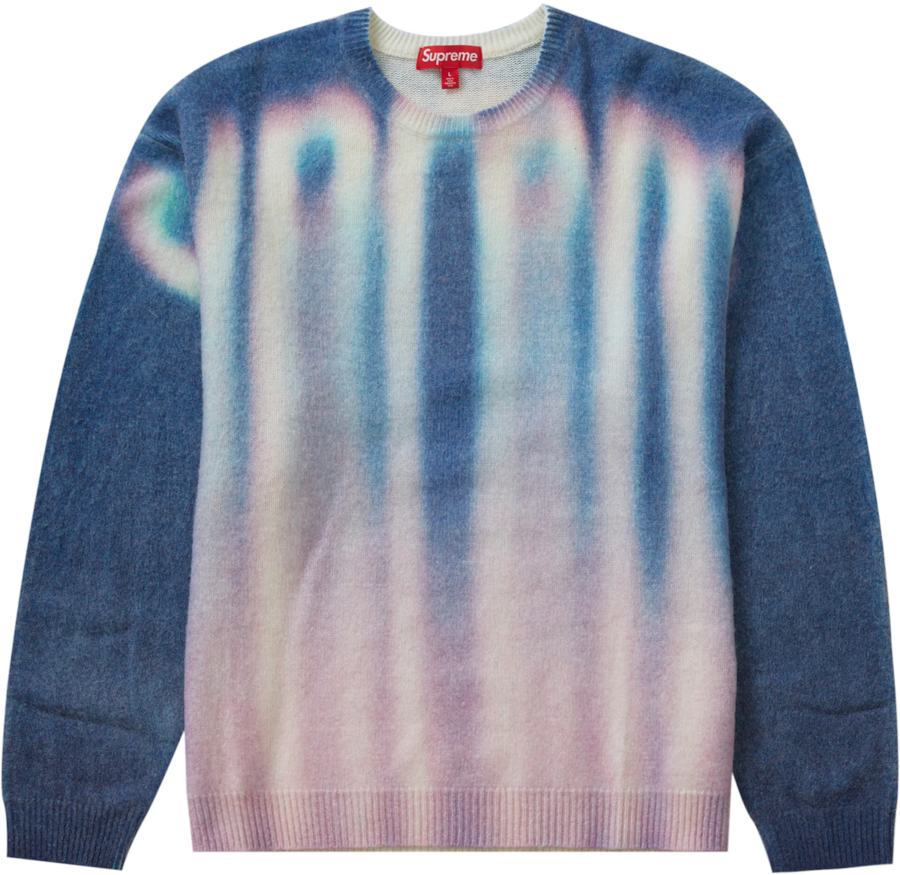 Supreme Blurred Logo Sweater Blue - FW23 Hombre - MX