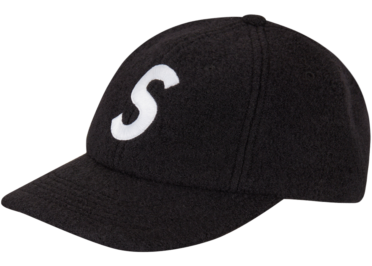 帽子Supreme 17fw Wool S Logo 6-Panel black