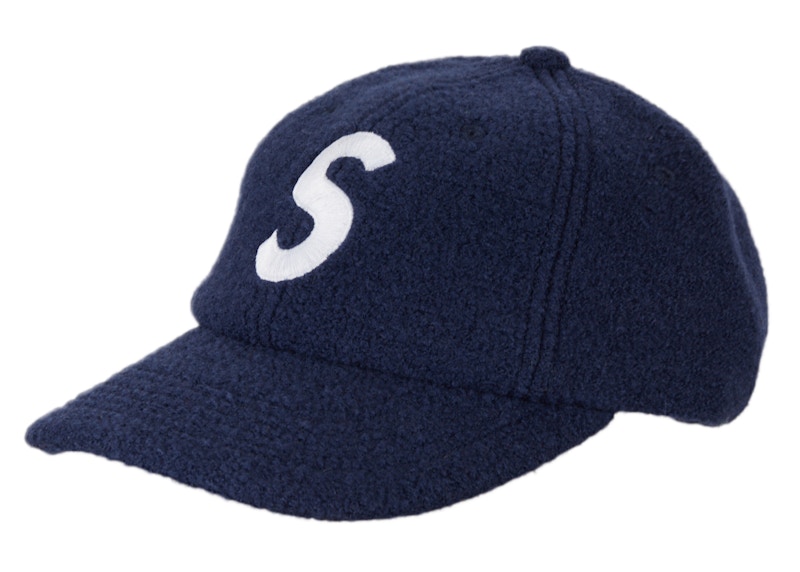 Supreme Boiled Wool S Logo 6-Panel Navy - キャップ