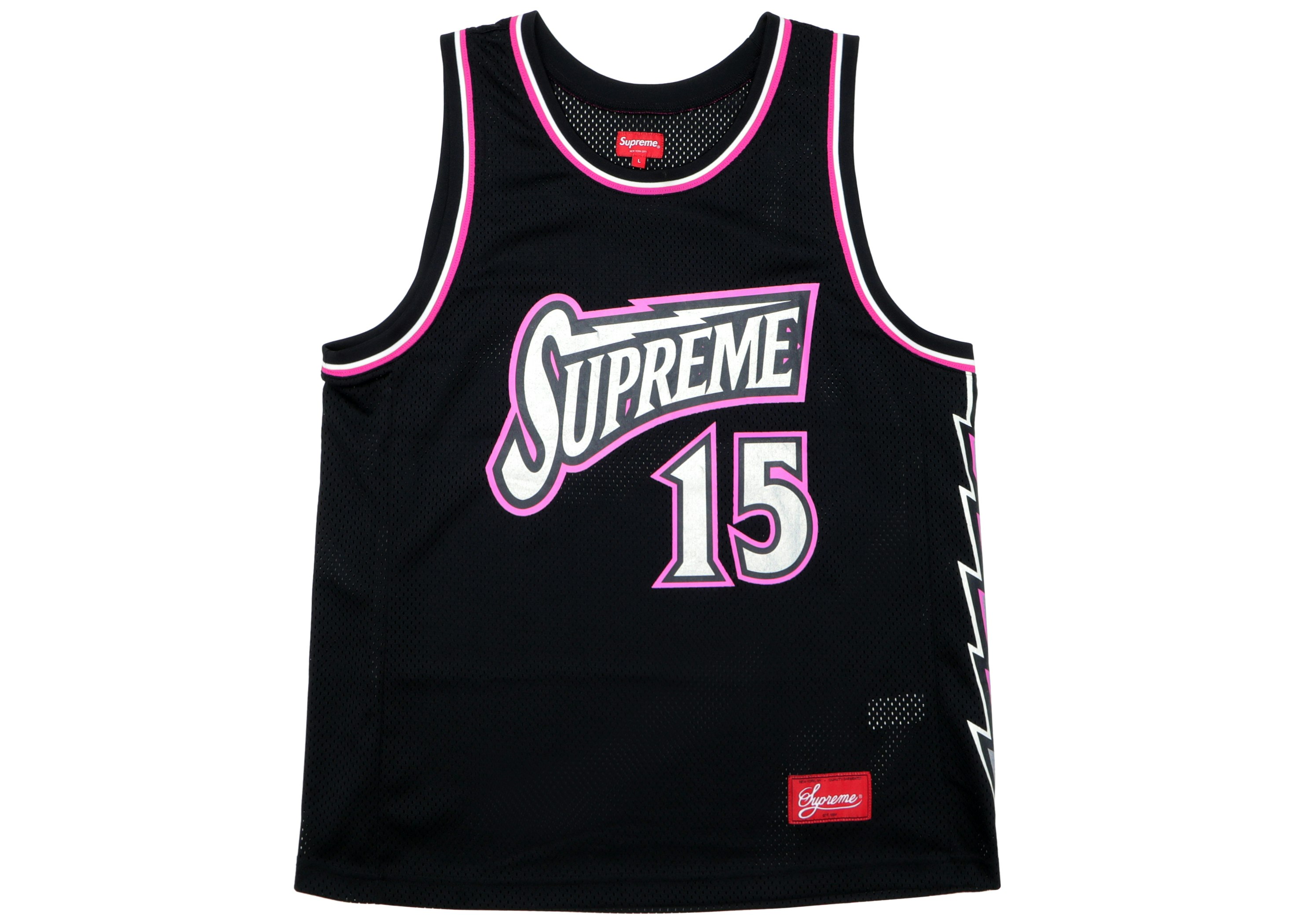 Supreme Bolt Basketball Jersey Black - SS18