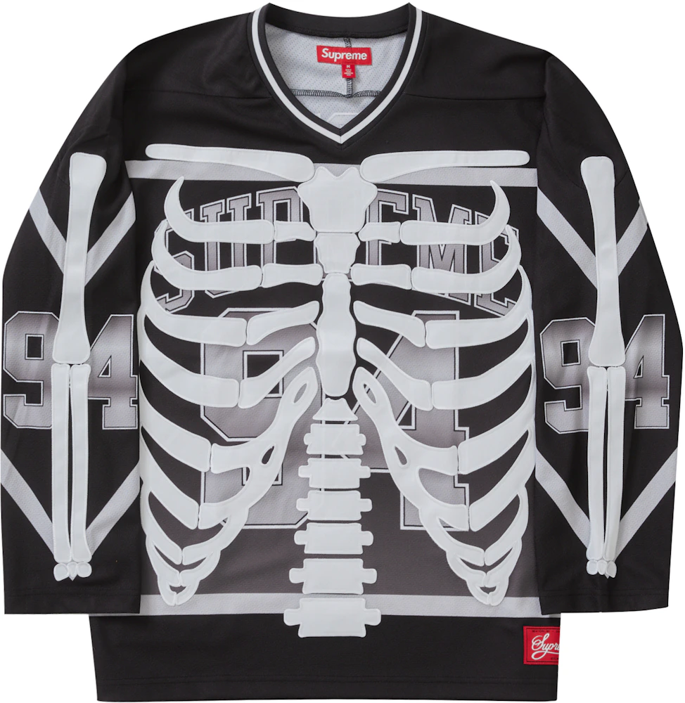 Supreme Bones Hockey Jersey Black