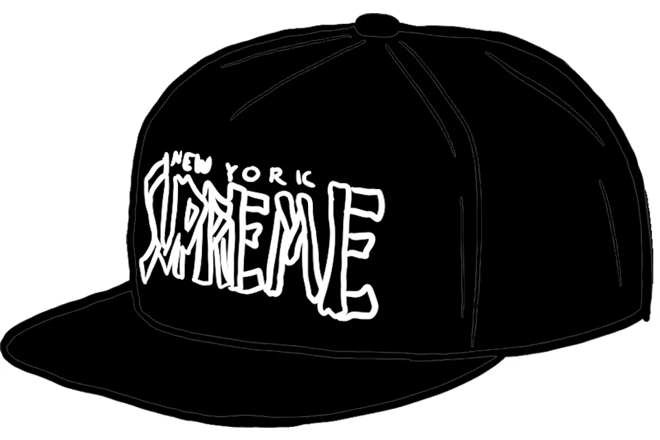 Supreme Bones Logo 5-Panel Black