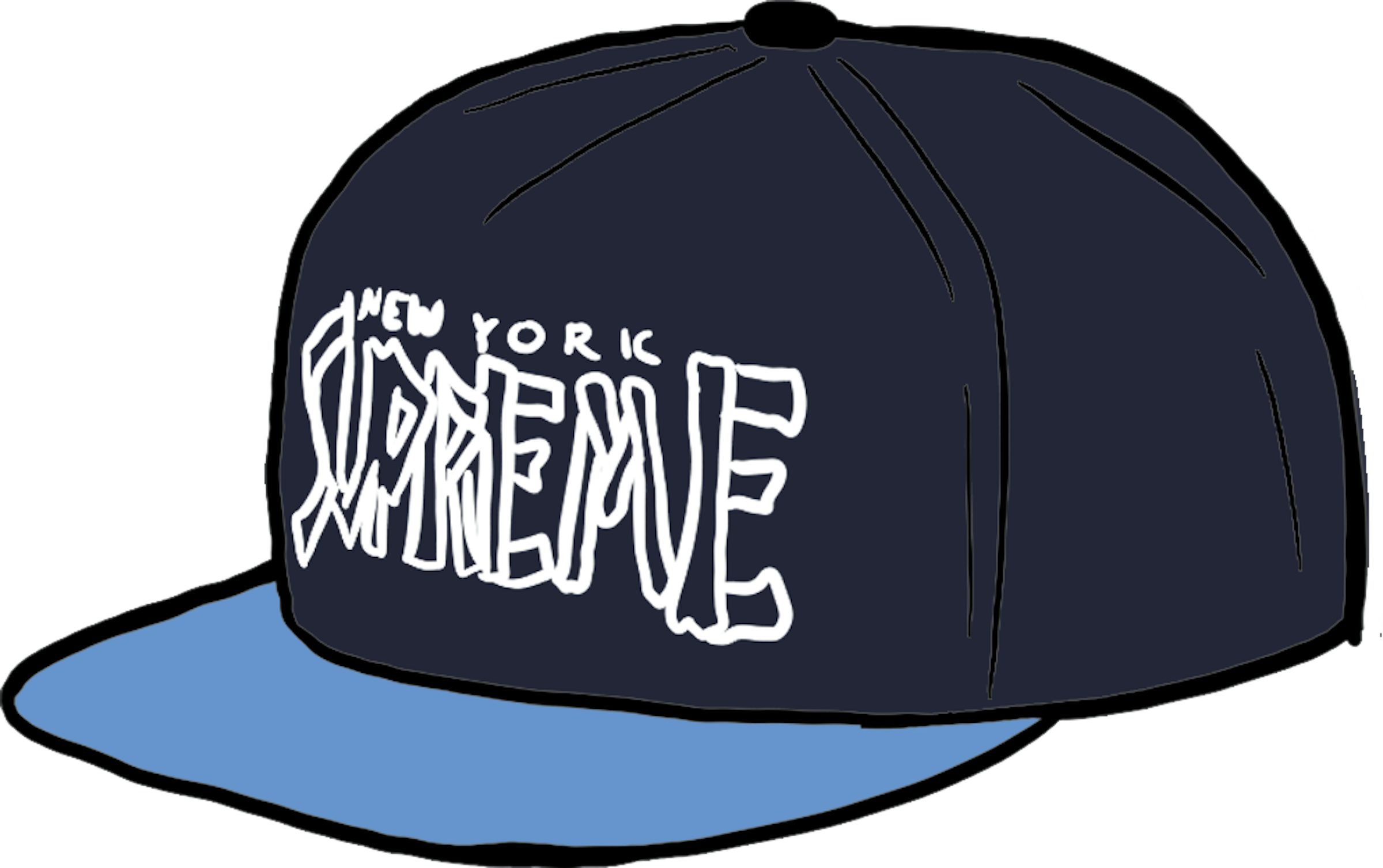 Supreme Bones Logo 5-Panel Navy