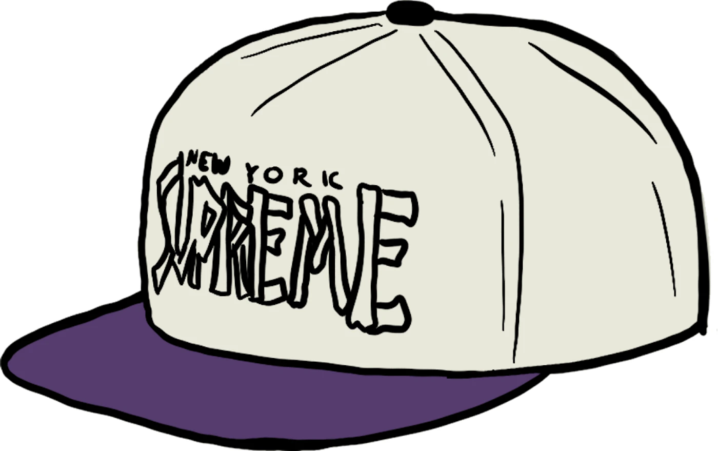 Supreme Bones Logo 5-Panel 黒帽子 - キャップ