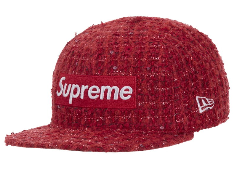 Supreme Boucle Box Logo New Era 59Fifty Fitted Cap Red - FW25 - JP
