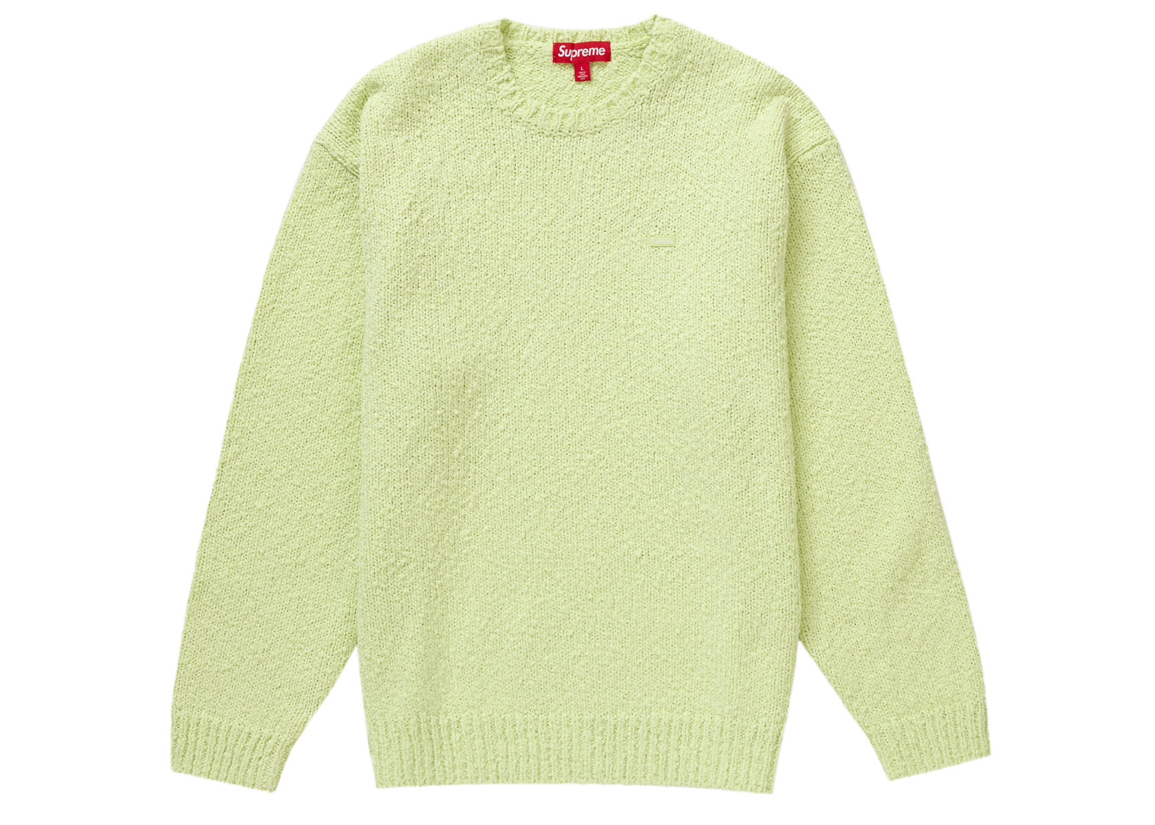Supreme Bouclé Small Box Sweater Bright Lime