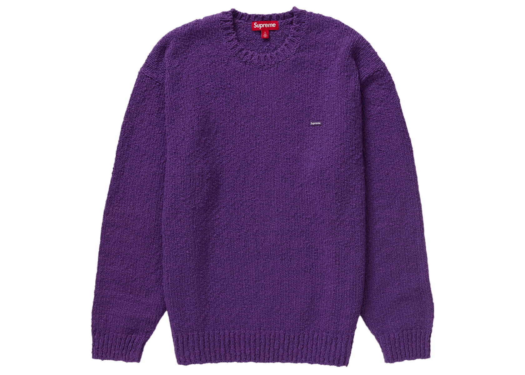 Supreme Bouclé Small Box Sweater Purple メンズ - SS24 - JP