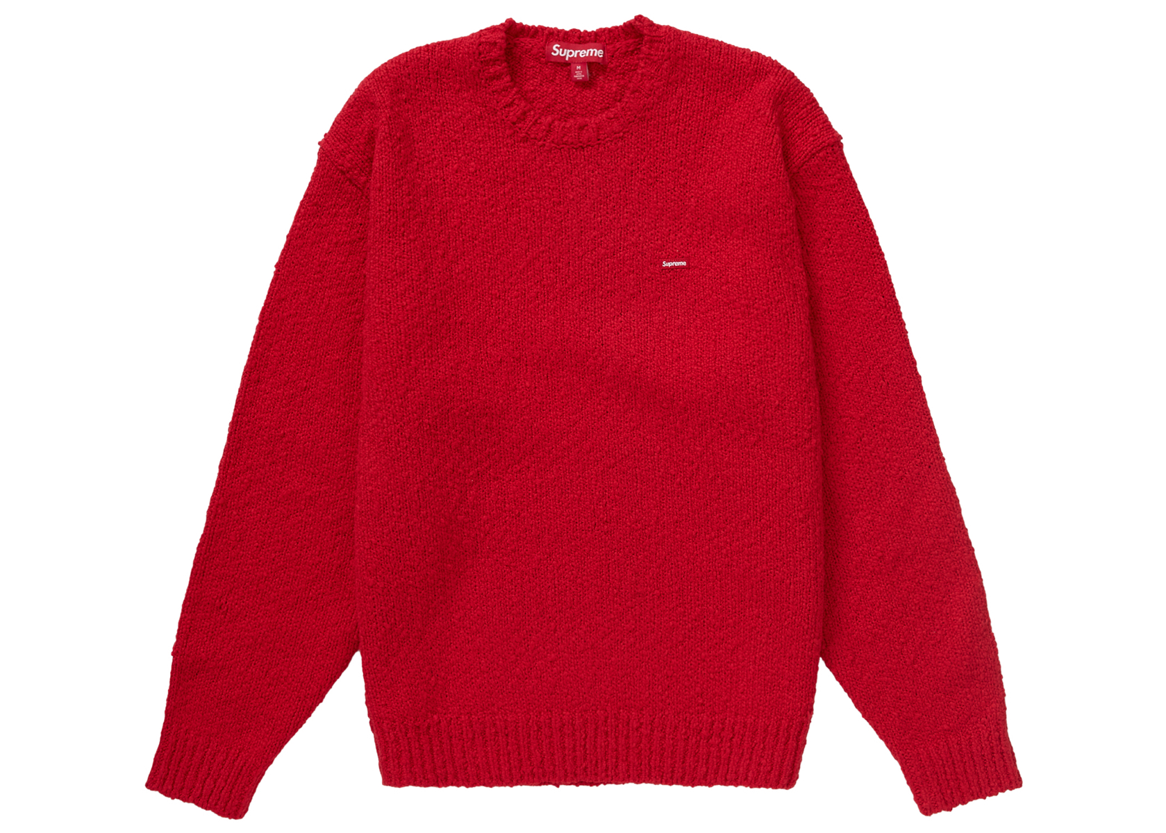 新品未着用L Supreme Boucle Small Box Sweater red
