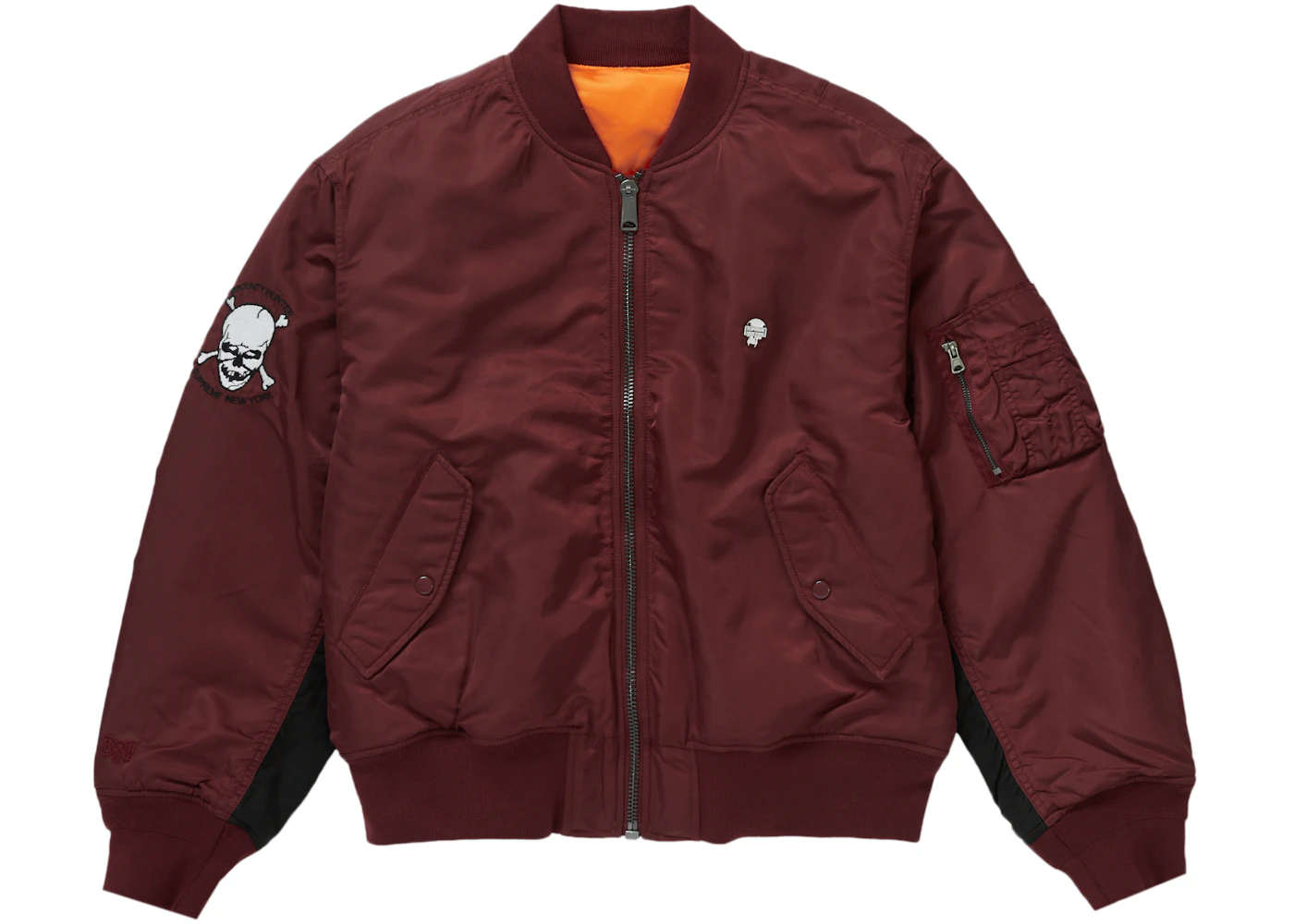 Supreme Bounty Hunter MA-1 Jacket Burgundy Men's FW23 US