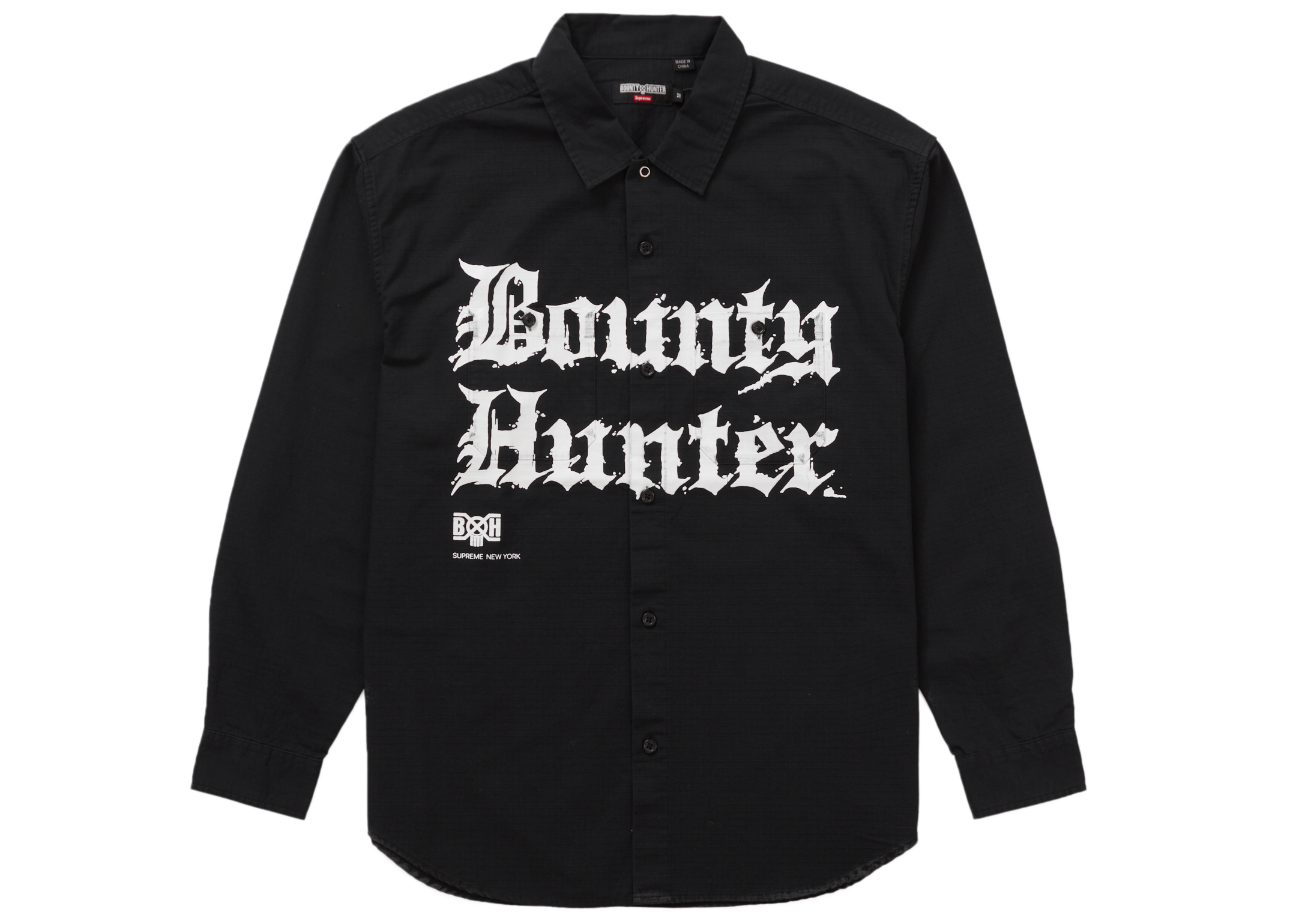 Supreme Bounty Hunter Ripstop Shirt Black メンズ - FW23 - JP