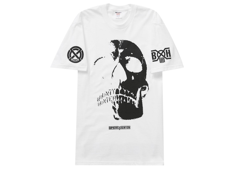 Supreme Bounty Hunter Skulls Tee White Men's - FW23 - US