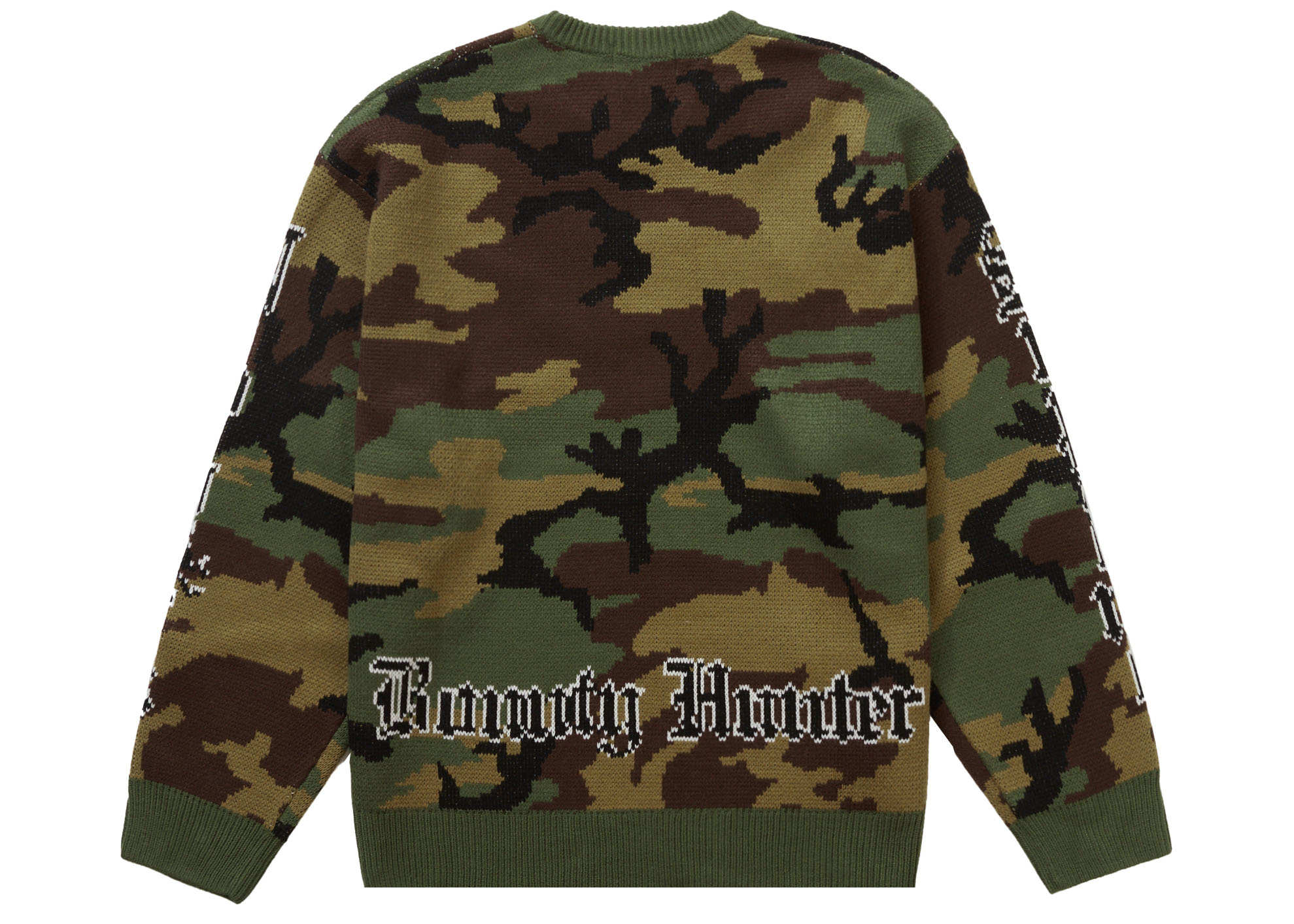 Supreme Bounty Hunter Sweater Woodland Camo Men's - FW23 - US