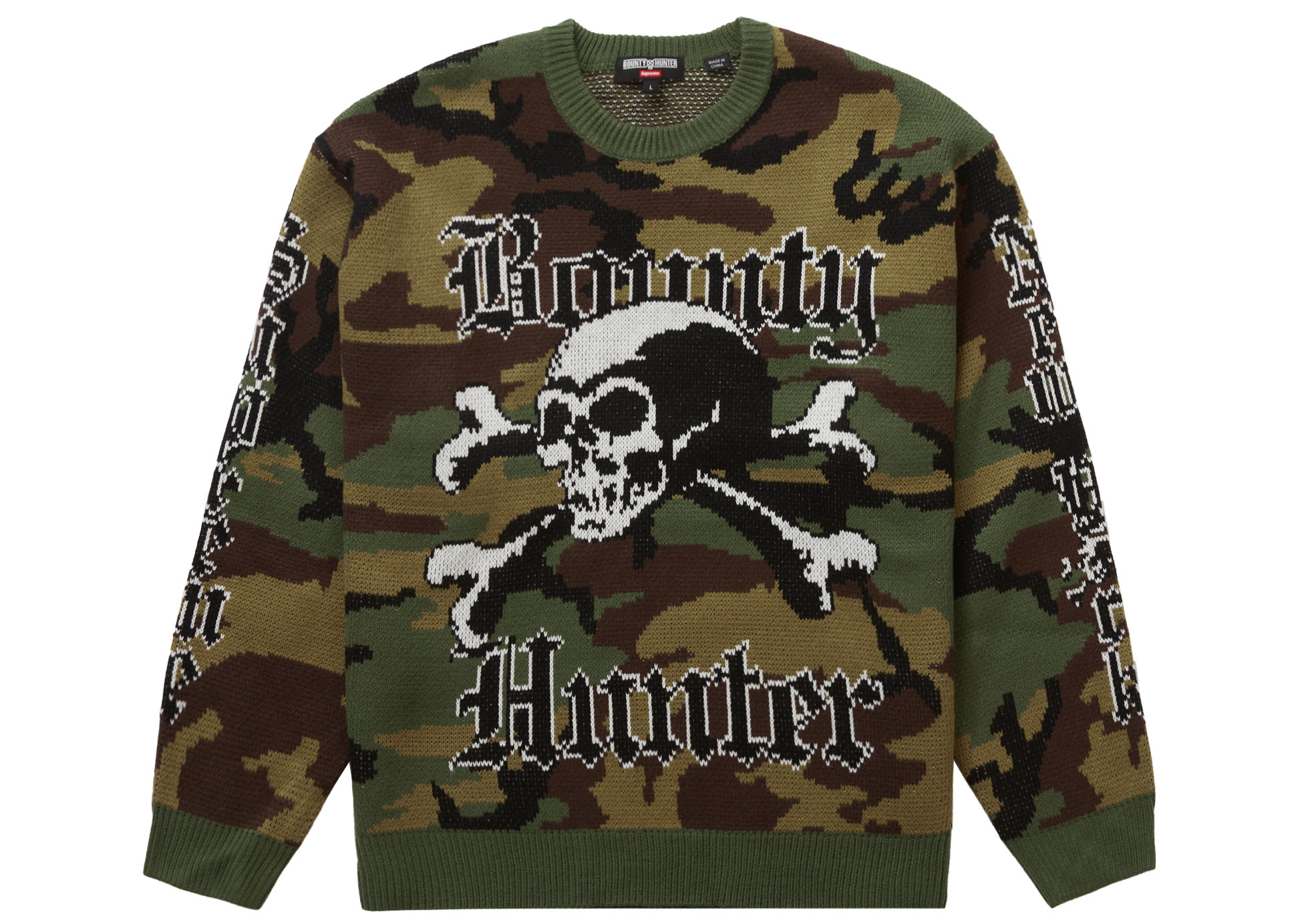Supreme Bounty Hunter Sweater Woodland Camo