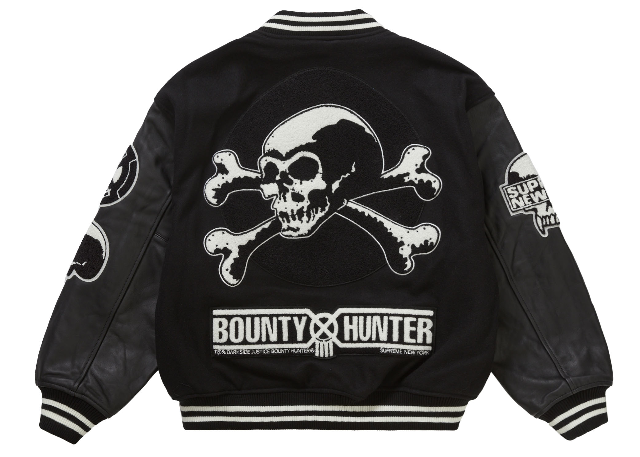 Supreme Bounty Hunter Varsity Jacket Black