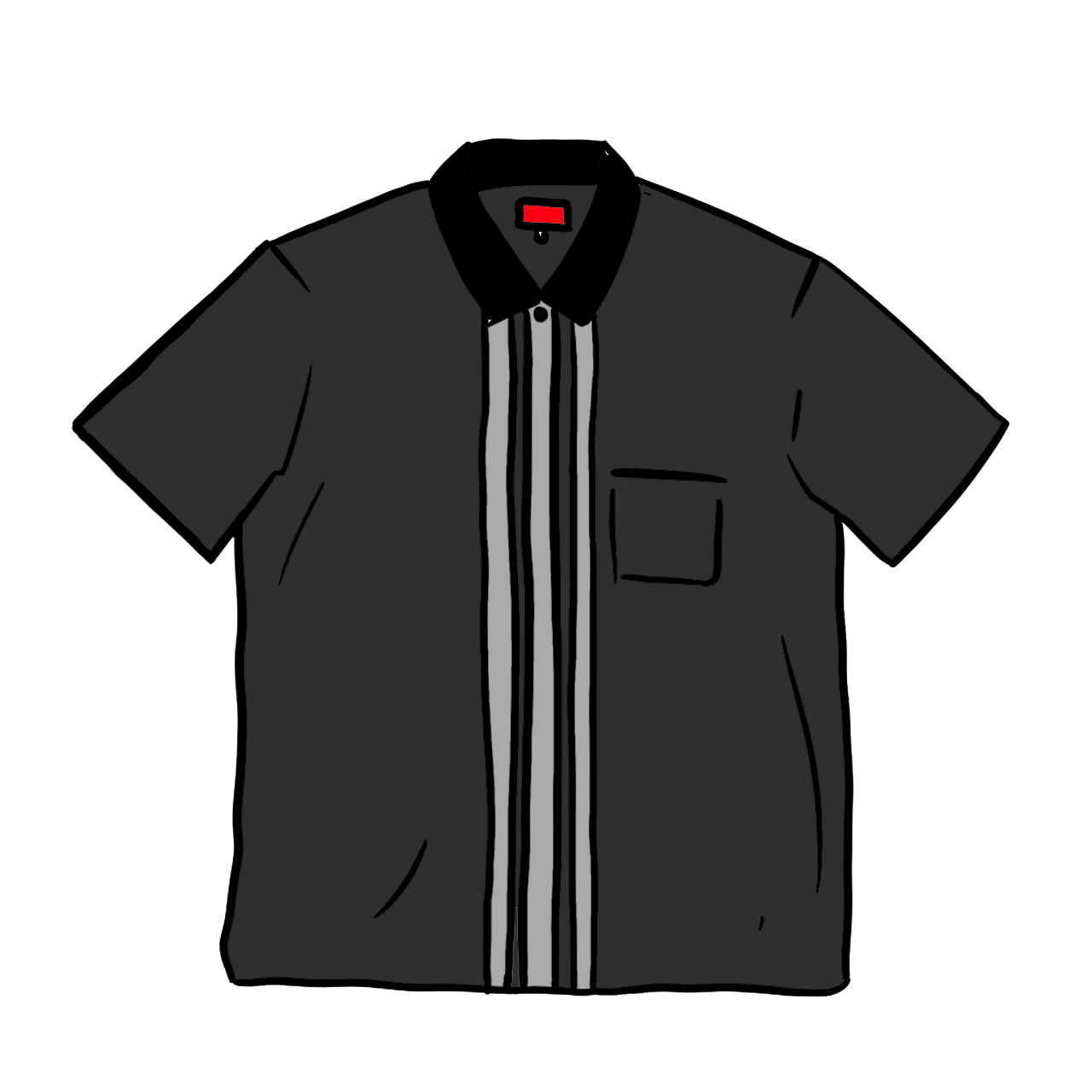 Supreme Bowling Zip S/S Shirt Black - SS20 Men's - US