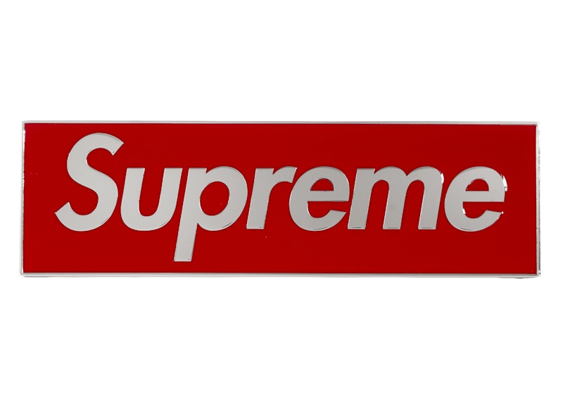小物 supreme Box Logo Car Emblem Supreme Box Logo Car Emblem Red - FW25 - US