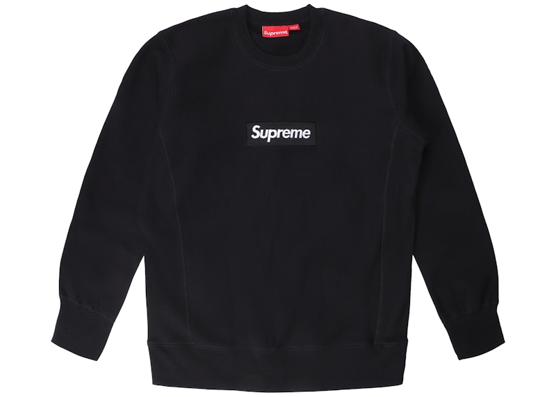 激少 XXL 22FW Supreme Box Logo Crewneck Black シュプリーム