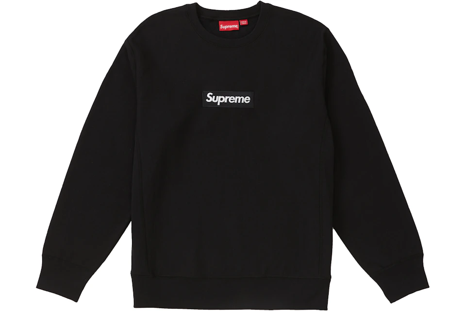 Supreme Box Logo Crewneck Fw18 Black Fw18 Supreme Box Logo Crewneck Fw18 Black Fw18