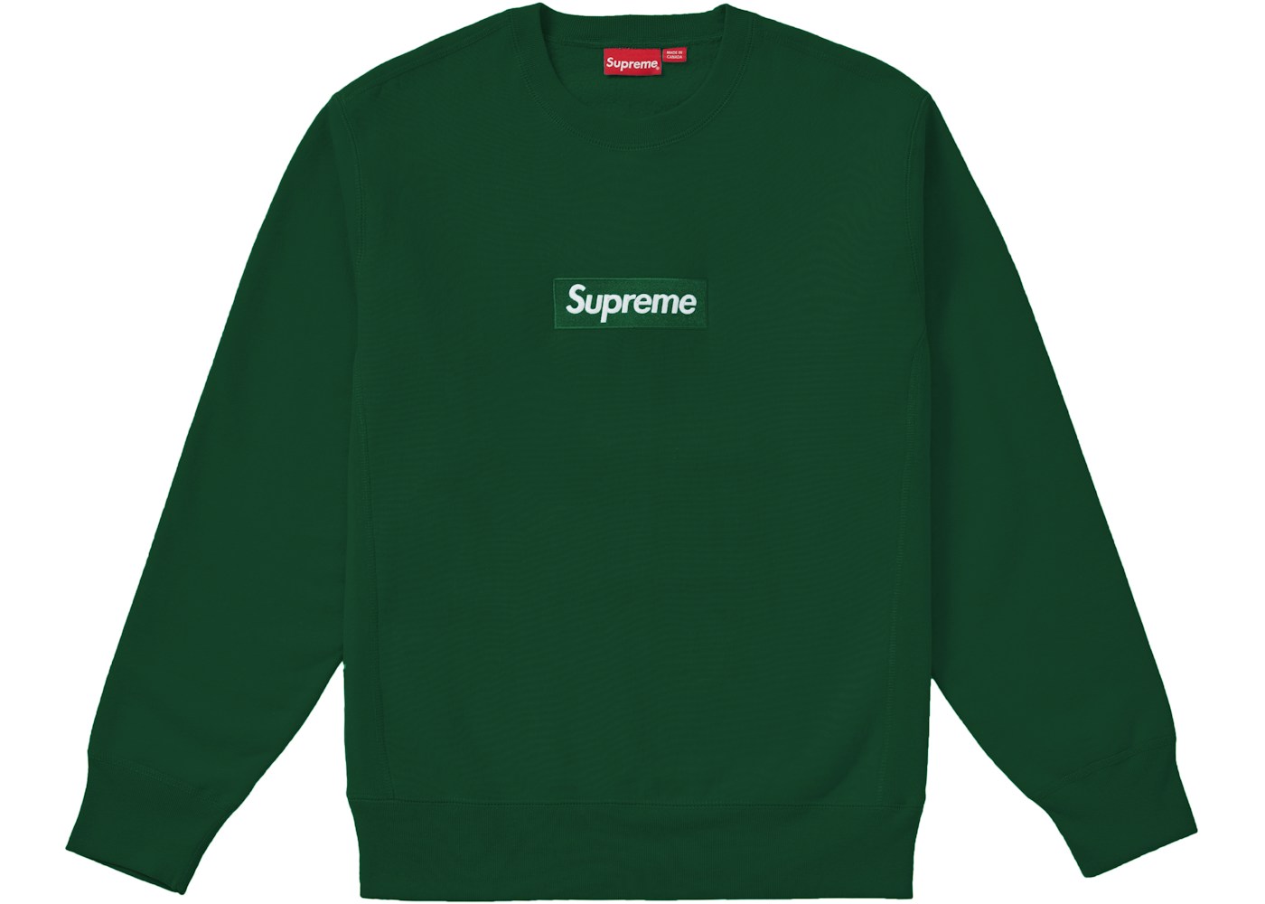 Supreme Box Logo Crewneck Fw18 Dark Green Fw18