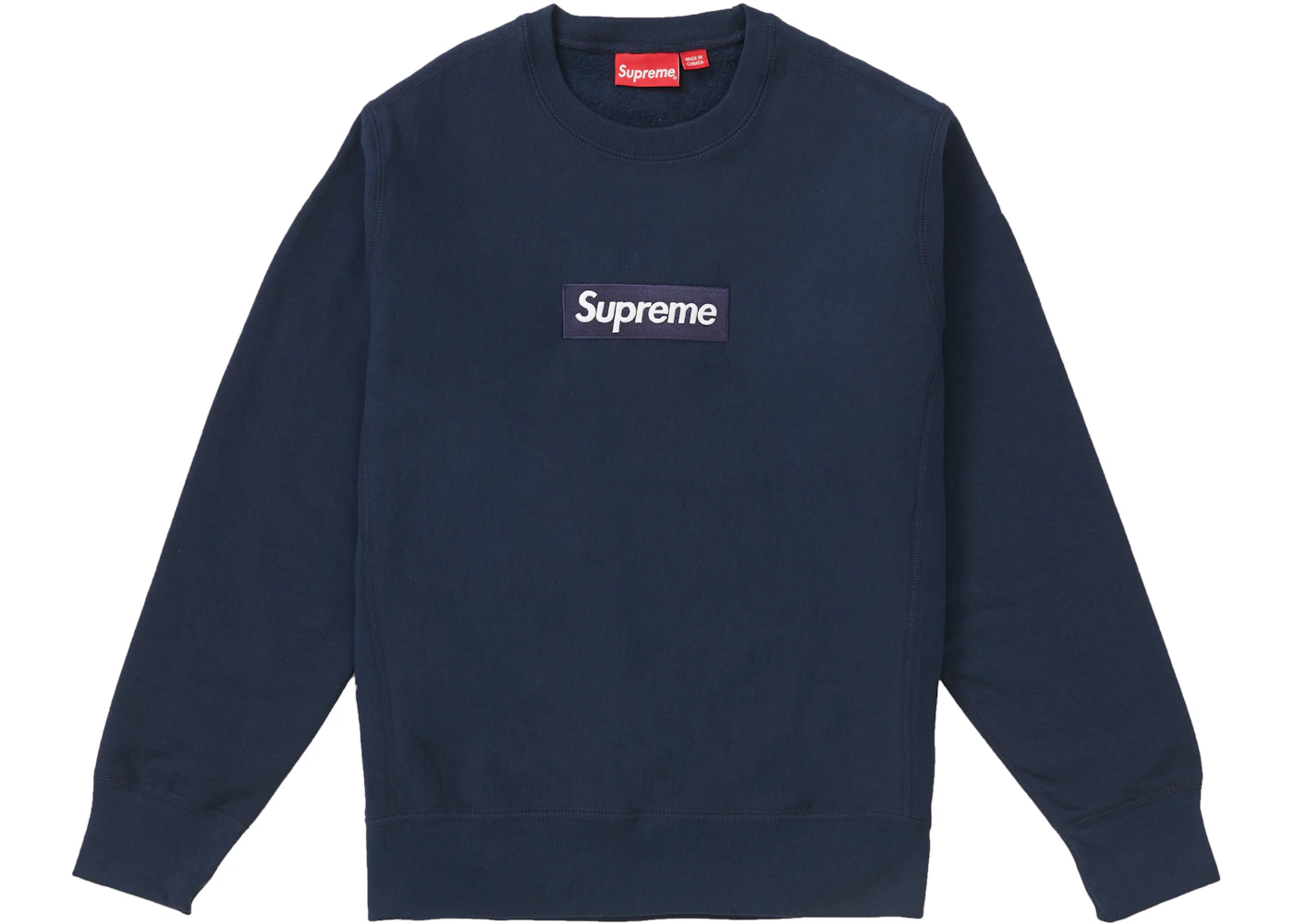 Supreme Box Logo Crewneck (FW18) Navy Men's FW18 US