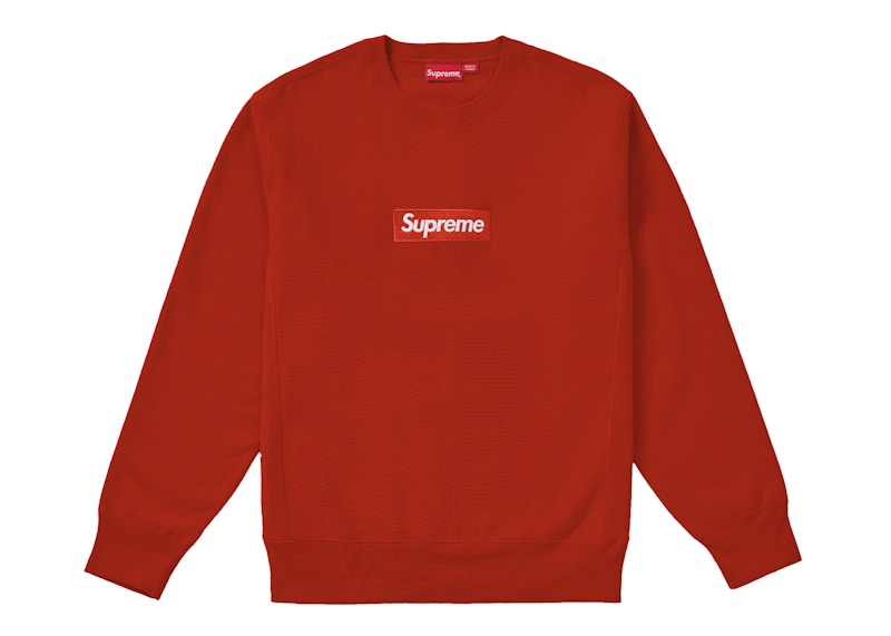 メンズsupreme box logo crewneck 18aw rust - スウェット