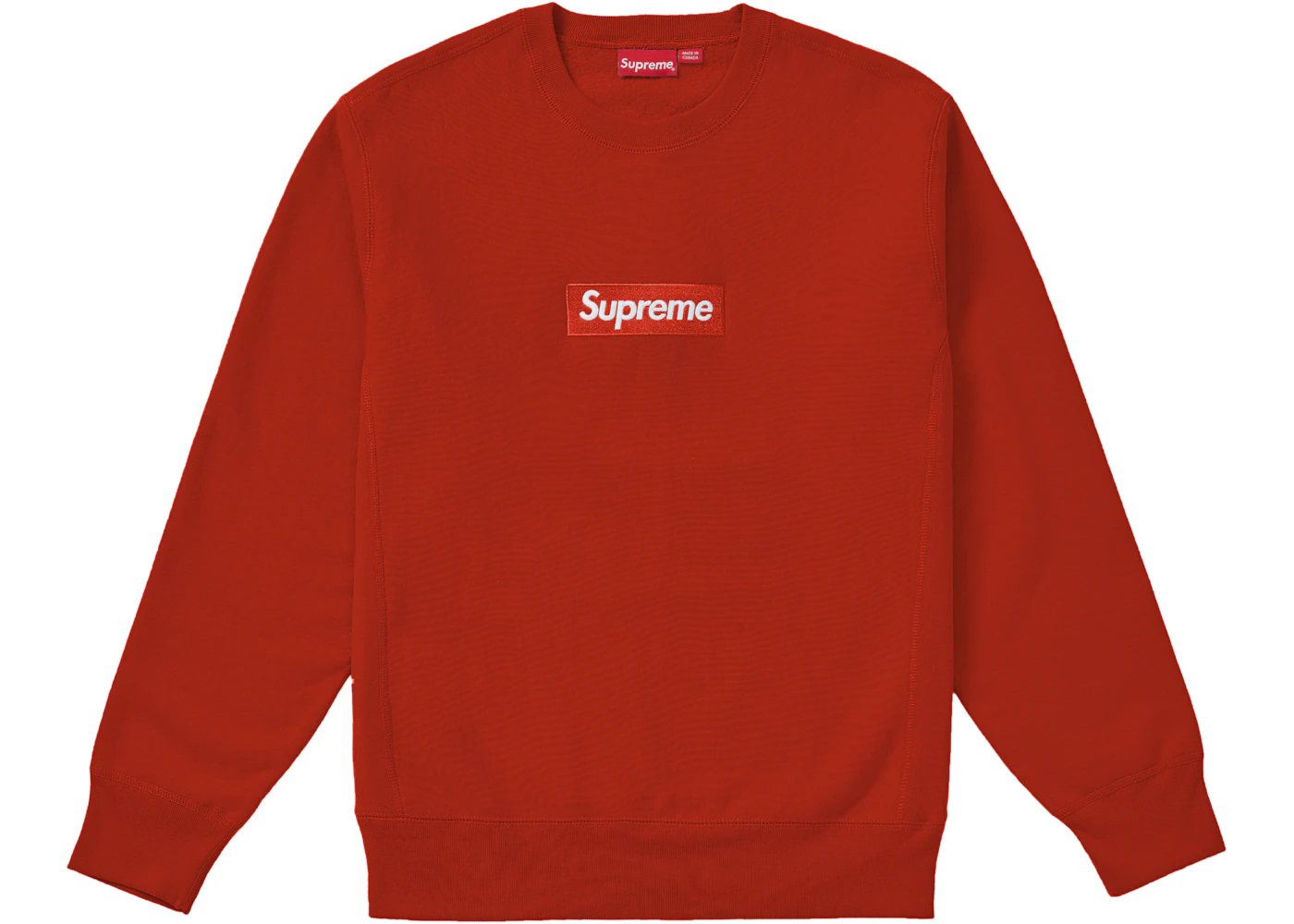 Supreme Box Logo Crewneck (FW18) Rust Men's FW18 US