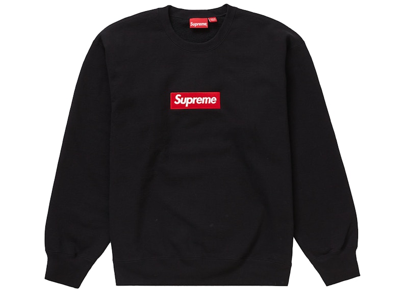 Supreme Box Logo Crewneck (FW22) Black Men's - FW22 - US