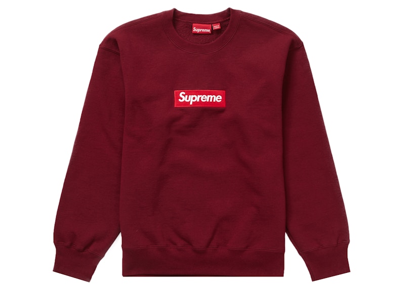 Supreme Box Logo Crewneck (FW22) Cardinal Men's - FW22 - US