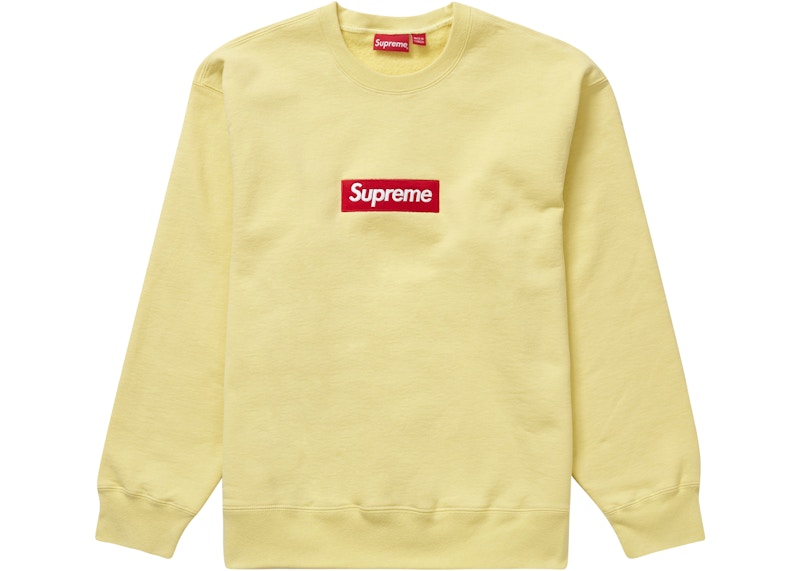 Supreme Box Logo Crewneck Yellow S サイズ | labiela.com