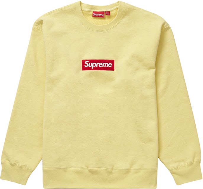 Supreme, Sweaters, Supreme Navy Blue And Yellow Crew Neck Sweater