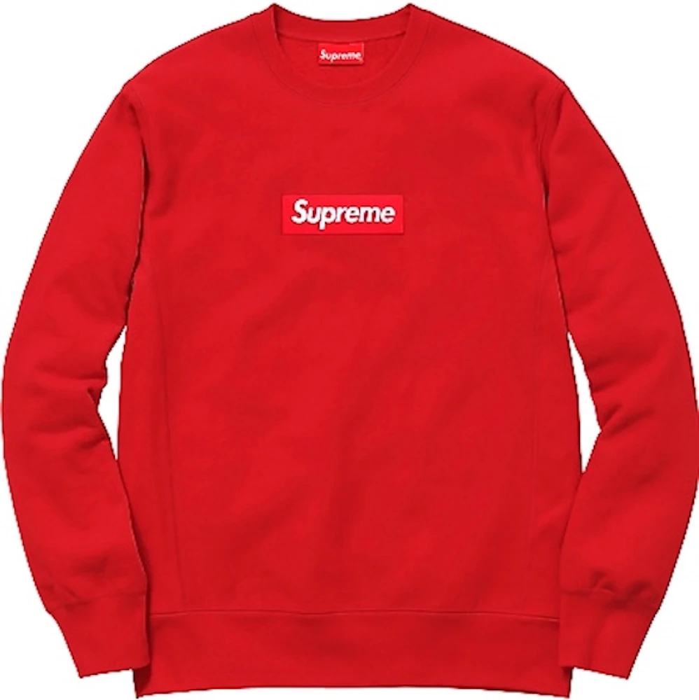 supreme box logo hoodie red