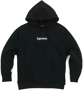 Supreme Box Logo Hooded Sweatshirt Black Men's - FW16 - US