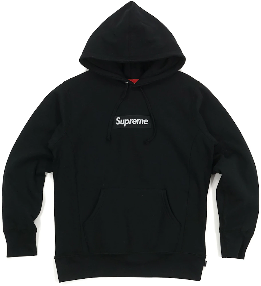 Supreme Box Logo Hooded Sweatshirt Black Herren - FW16 - DE