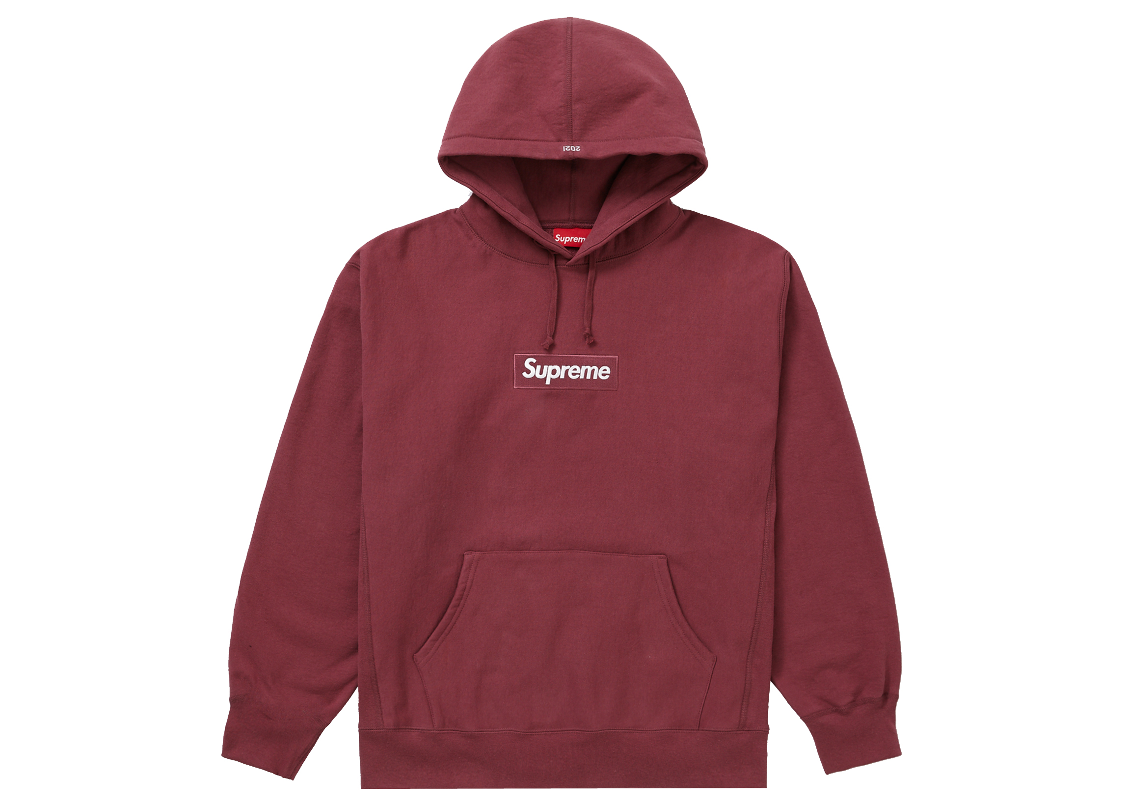 Supreme Box Logo Hooded Sweatshirt (FW21) Plum