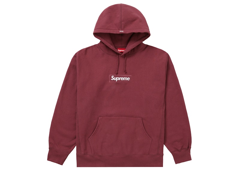 Supreme Box Logo Hooded Sweatshirt (FW21) Plum - FW21 Men's - US