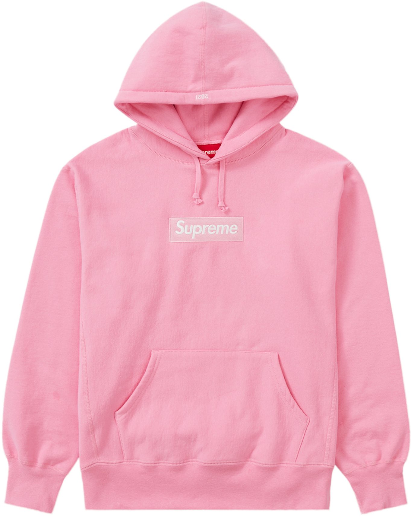 Supreme Box Logo Hooded Sweatshirt (FW21) Pink Men's - FW21 - US