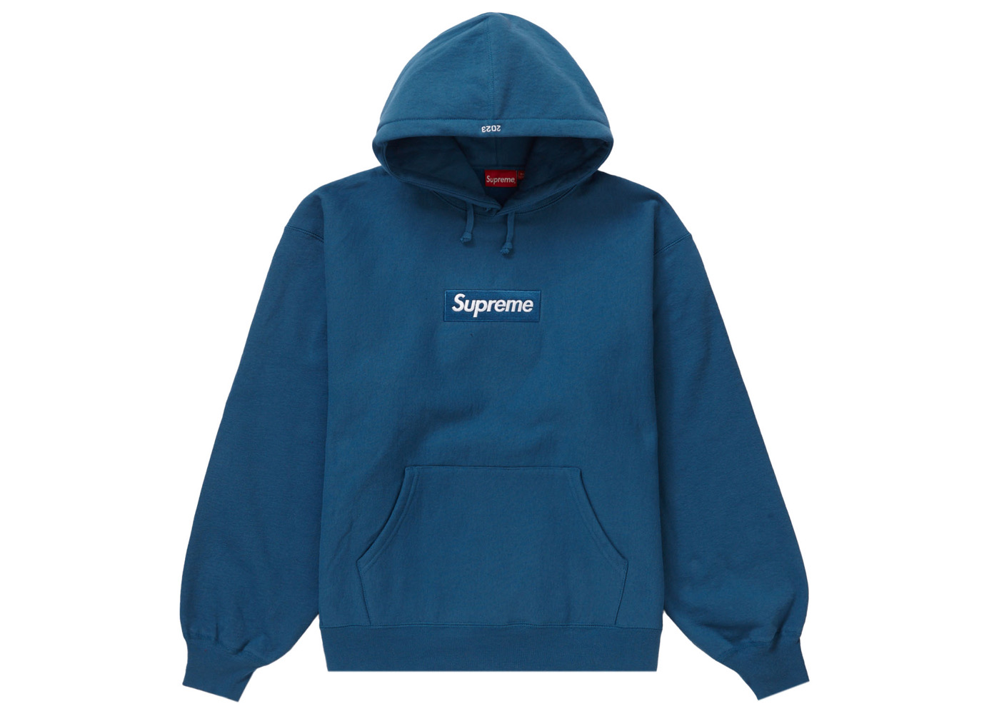 Supreme Box Logo Hooded Sweatshirt (FW23) Blue Men's - FW23 - US