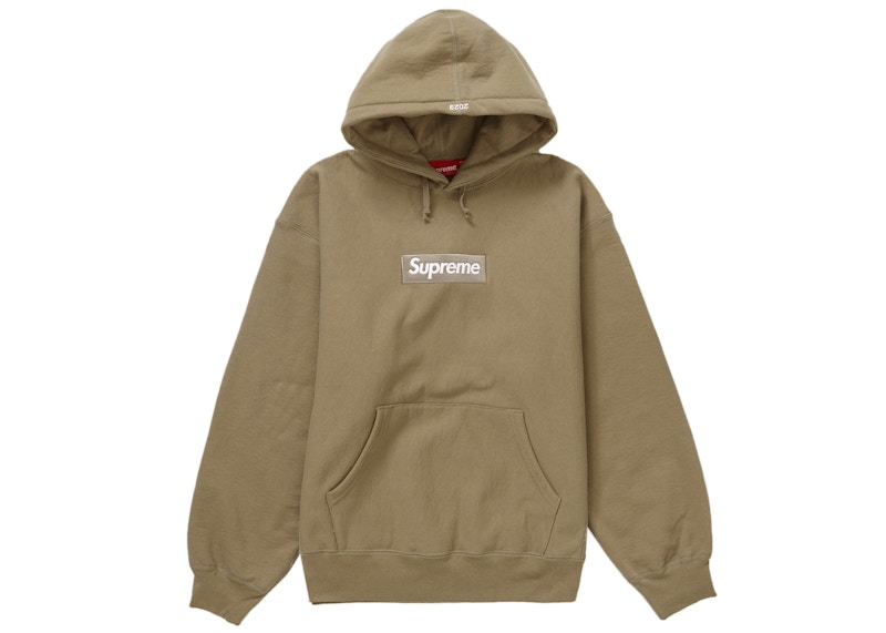 Supreme Box Logo Hooded Sweatshirt (FW23) Dark Sand Men's - FW23 - US